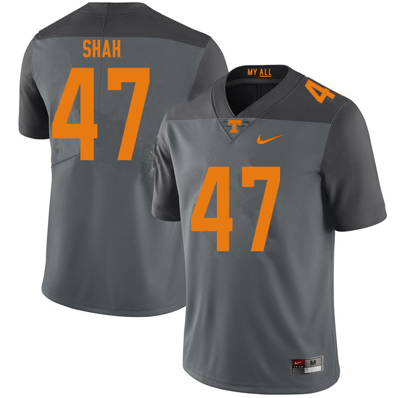 Men #47 Sayeed Shah Tennessee Volunteers College Football Jerseys Sale-Gray - Click Image to Close